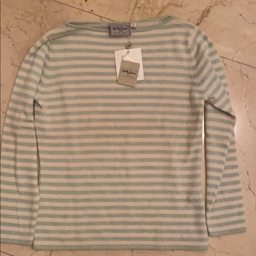 Bobby Jones Cashmere stripped sweater